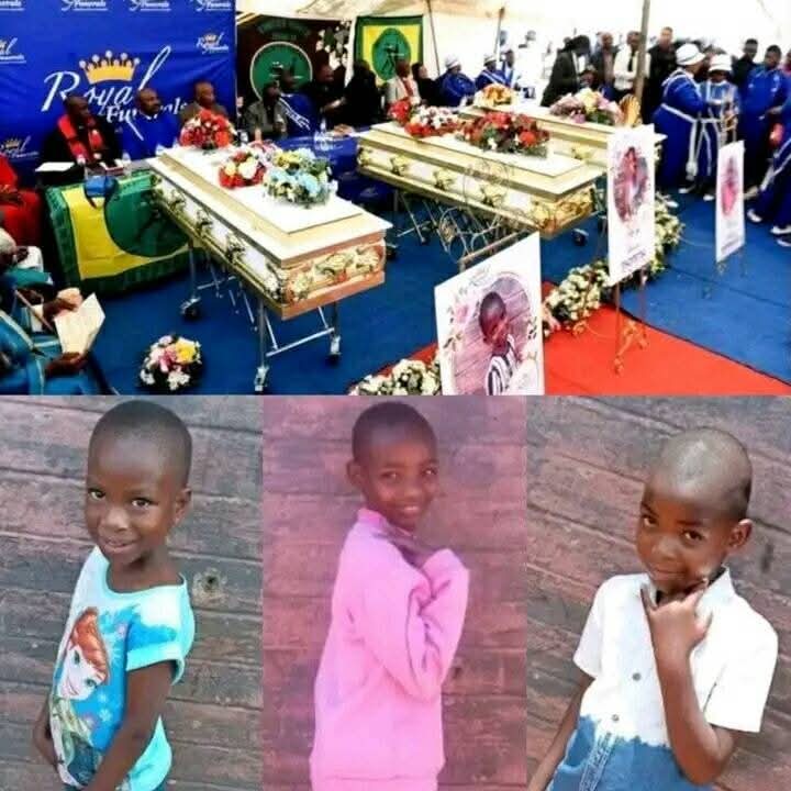 Mourning scene in a Zimbabwean community