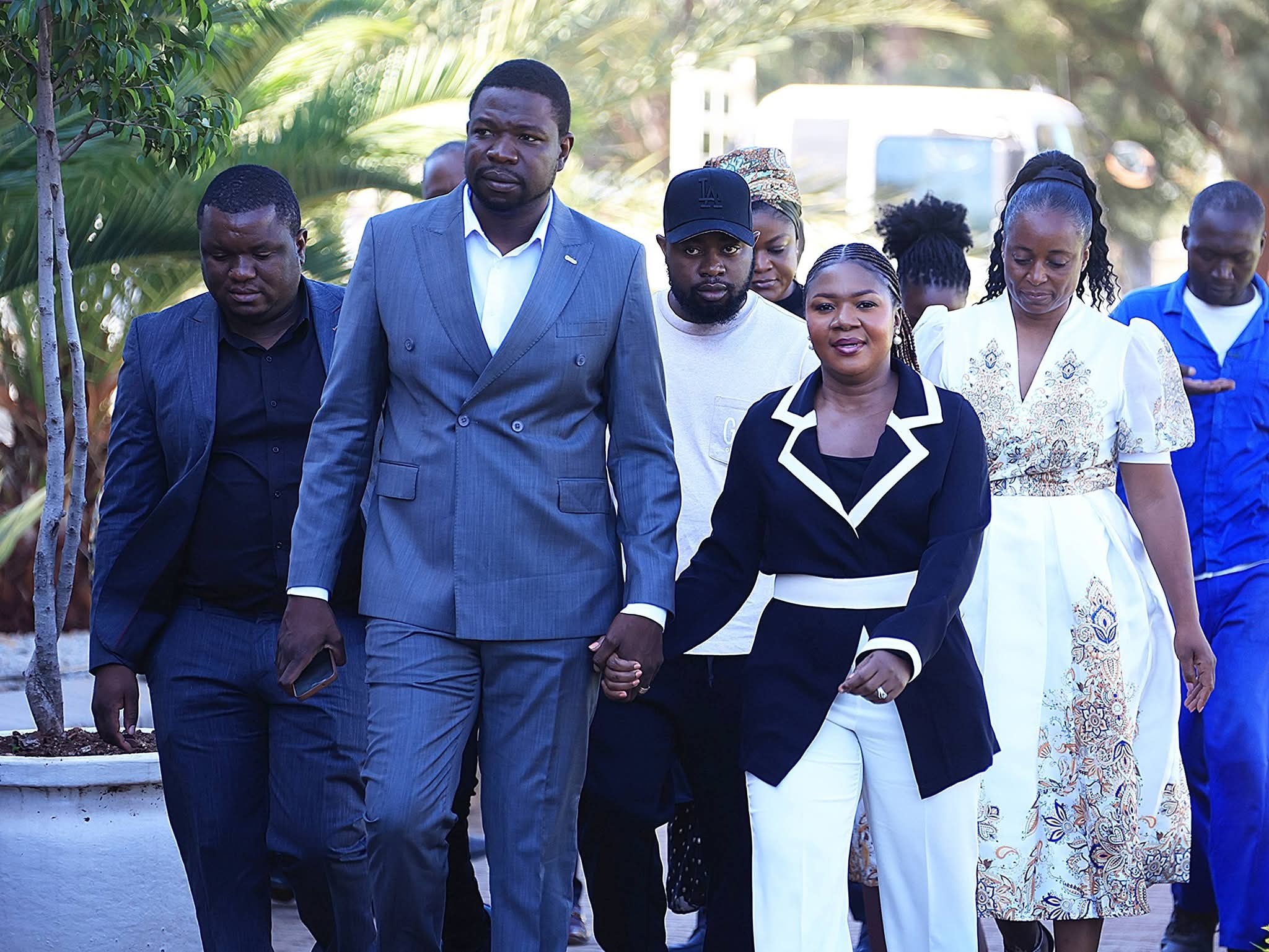 Prophet Walter Magaya arriving at the Harare Magistrates Court