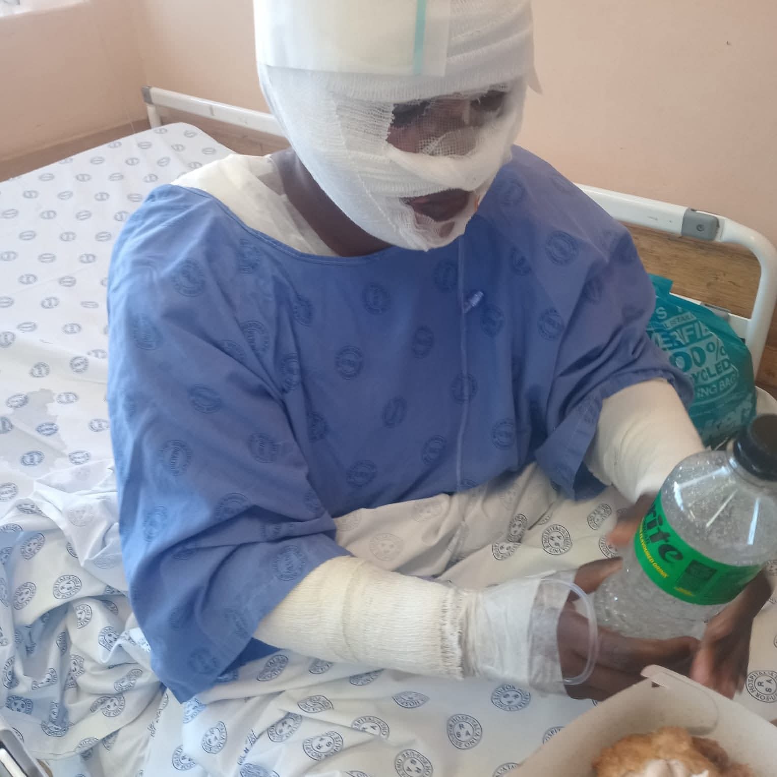 Protest sign against gender-based violence in South Africa