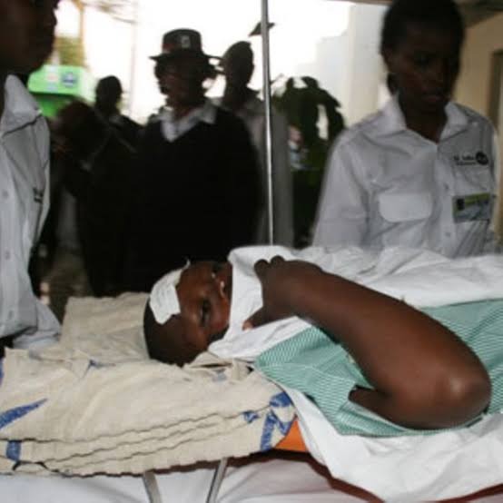 A crowded bus at the Beitbridge border crossing between Zimbabwe and South Africa.