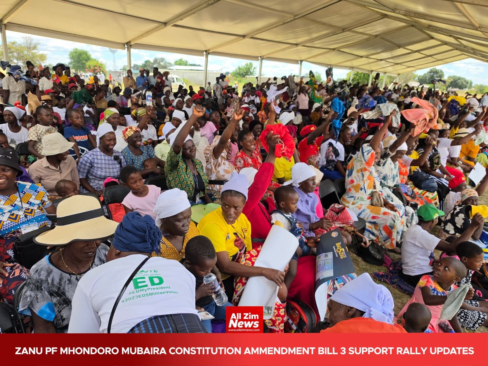 Paul Tungwarara at a political rally