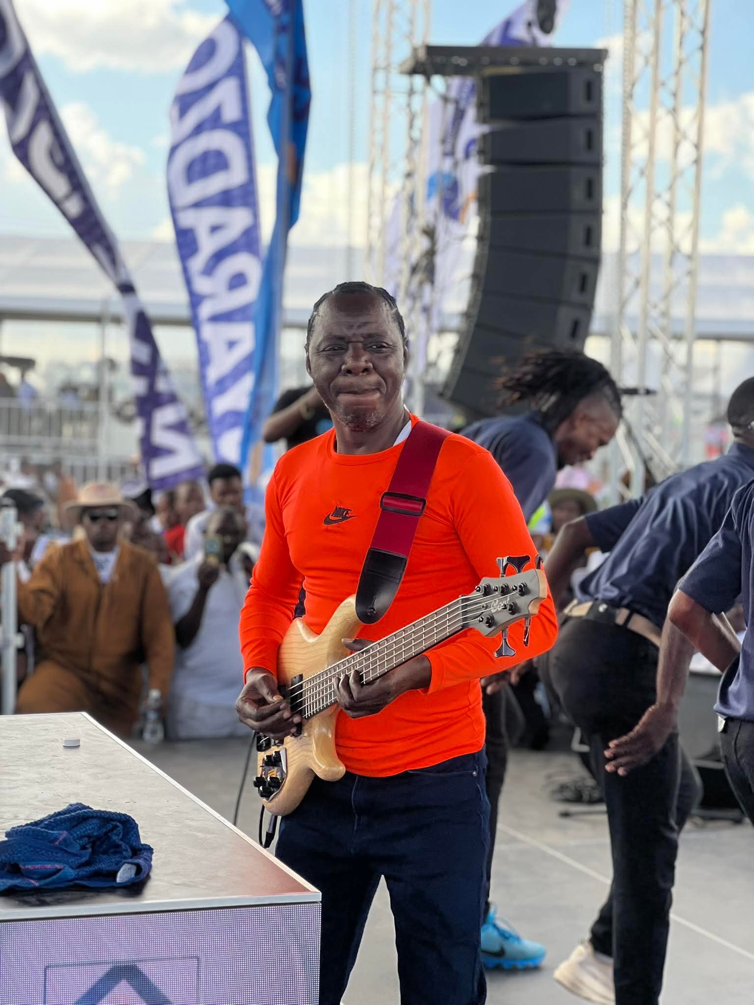 Alick Macheso performing on stage at a corporate event