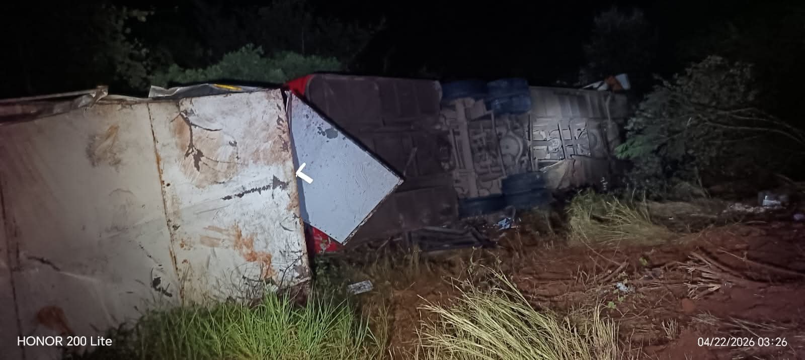 Emergency responders at the N1 highway crash scene near Louis Trichardt in Limpopo, South Africa