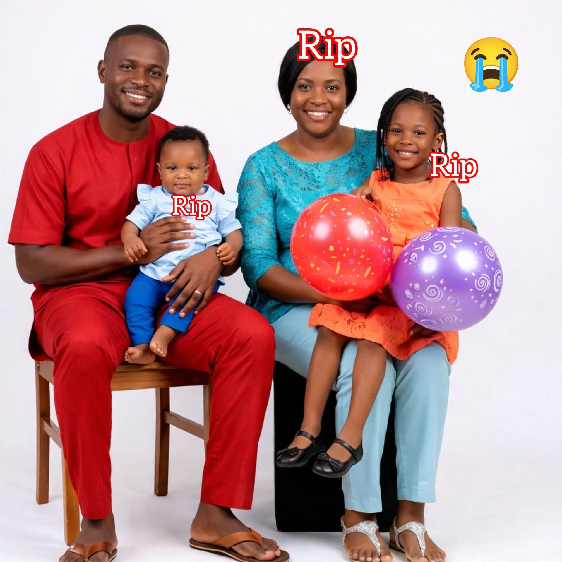 A grieving Zimbabwean man at a roadside memorial near Boterekwa, holding a photo of his family