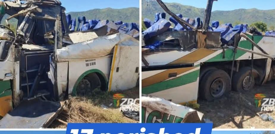 DNC bus crash kills 17 on Zimbabwe border route