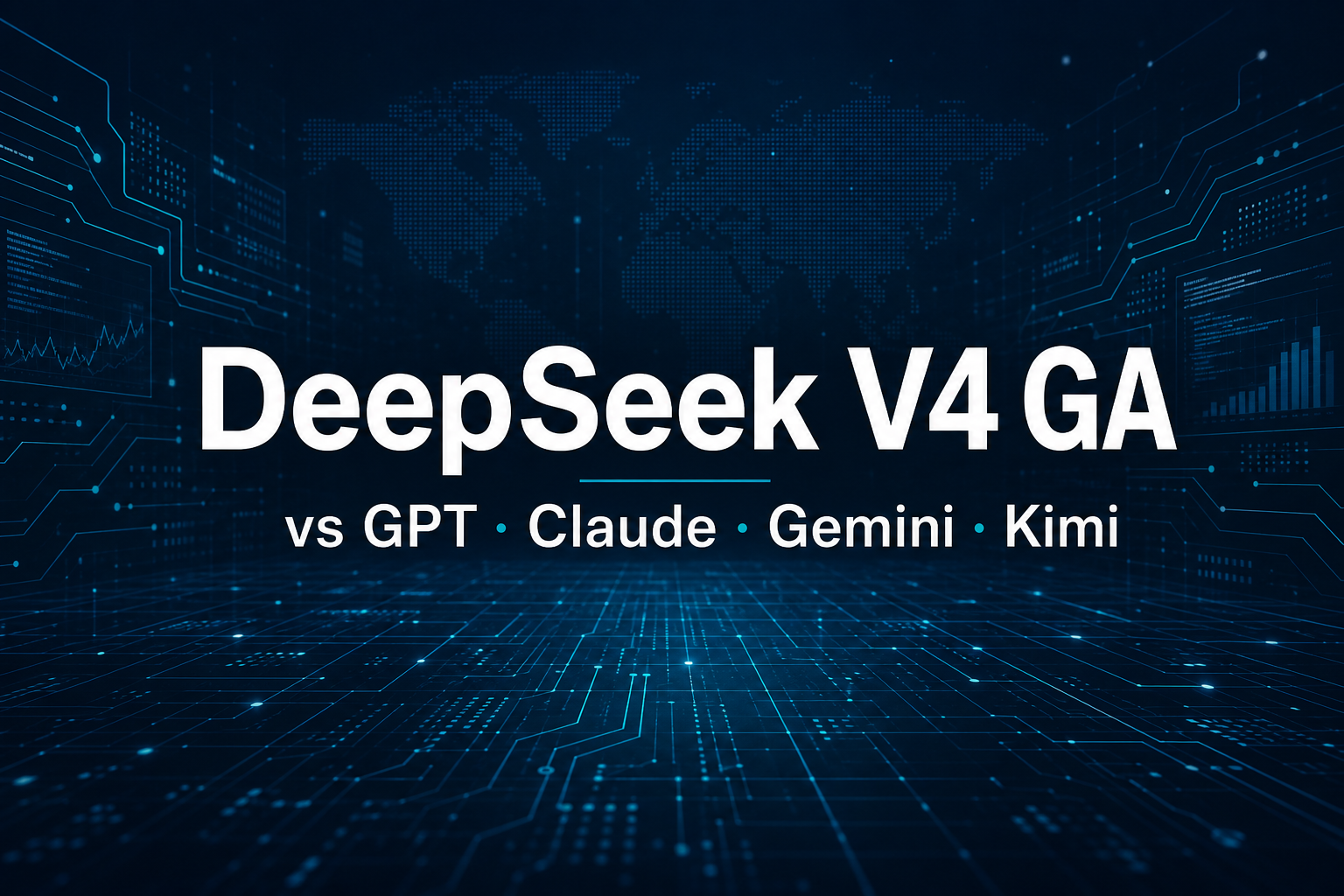DeepSeek V4 GA compared with GPT, Claude, Gemini and Kimi