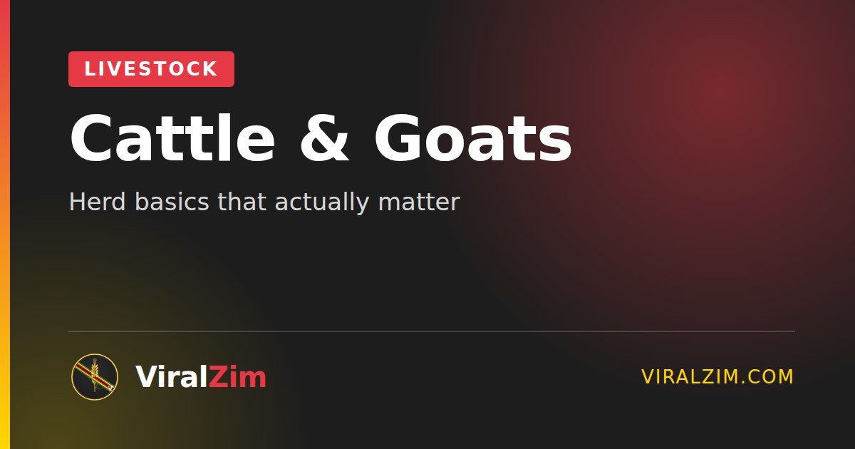 Cattle and Goat Farming in Zimbabwe: Herd Basics That Matter