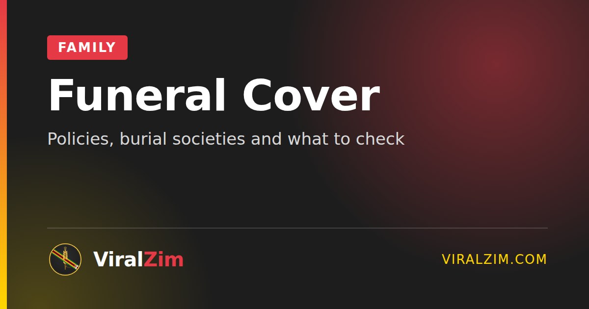 Funeral Policies and Burial Societies in Zimbabwe: How They Work