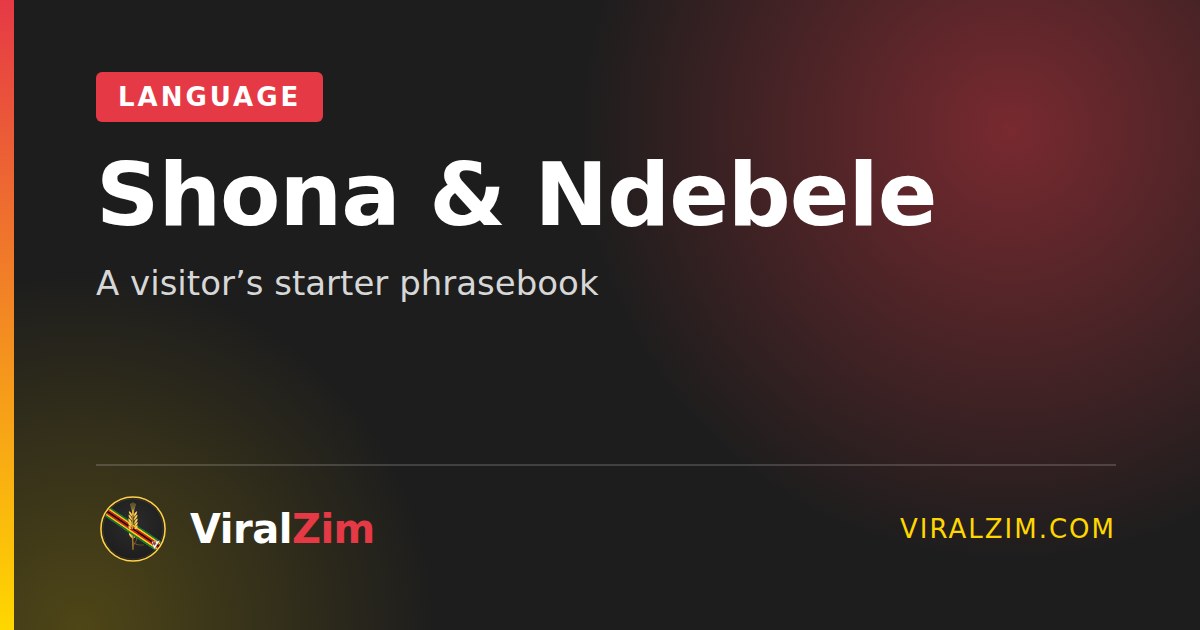 Shona and Ndebele Phrases: A Visitor’s Starter Guide